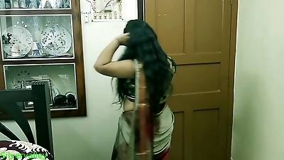 Indian xxx sexy Milf Bhabhi secret sex with nephew&excl;&excl; Real Homemade sex
