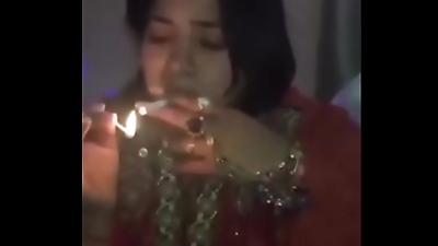 Indian d&period; girl dirty talk with smoking smoking